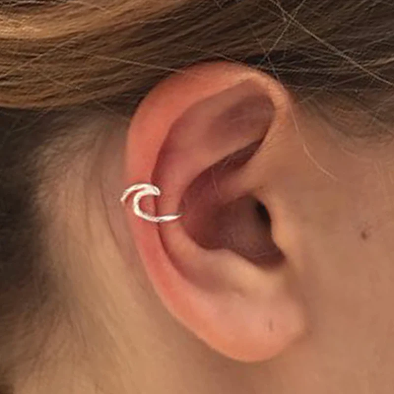 Hfarich панковские волнистые серьги для женщин минималистичные геометрические Для