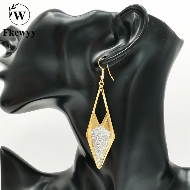 

Fkewyy Gothic Earrings For Women Designer Jewelry Luxury Geometry Dangle Earring Gothic Accessories Boho Earrings For Women 2021