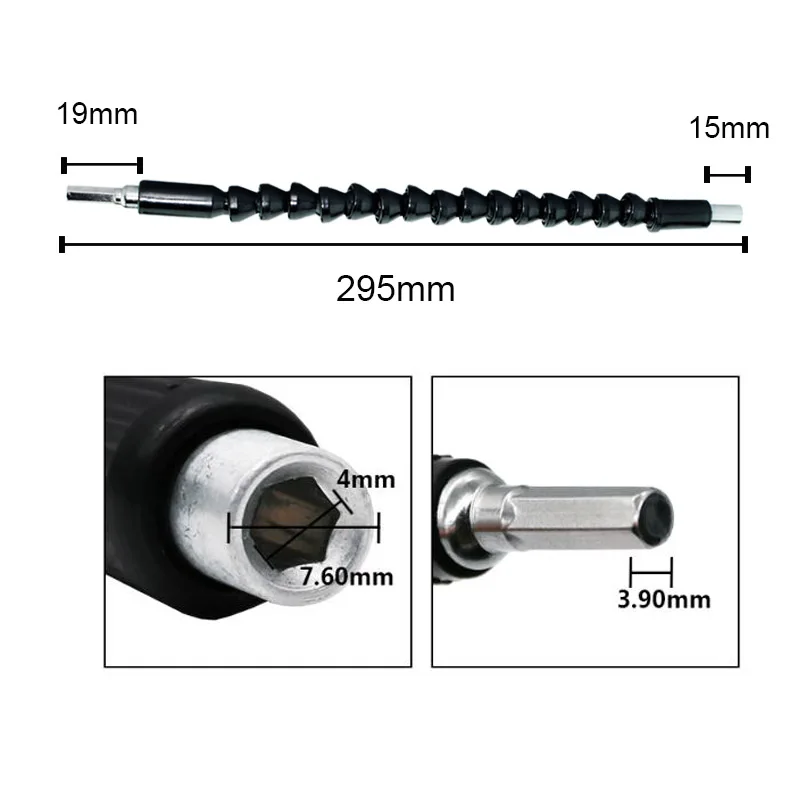 295 мм гибкий вал шестигранные сверла удлинитель держатель с магнитным
