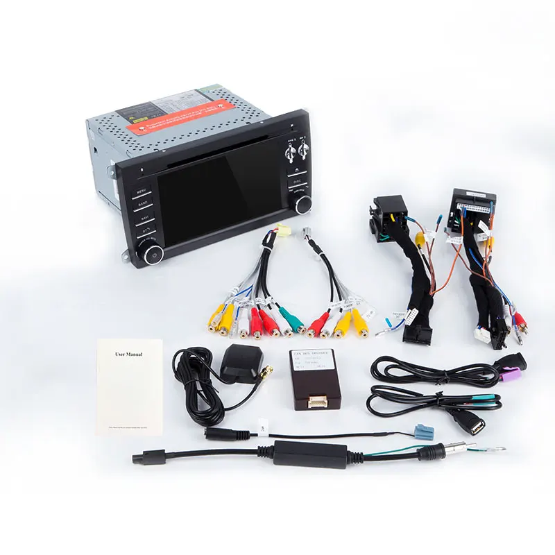 

2 Din Car DVD Player For Porsche Cayenne 2003 2004 2005 2006 2007 2008 2009 2010 Multimedia GPS Navigation Radio Head Unit 125mm
