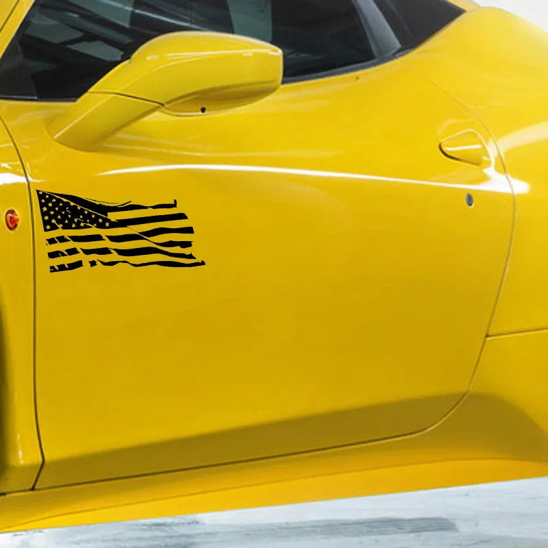 Интересный американский флаг винил для Авто/бампер/окно виниловая наклейка