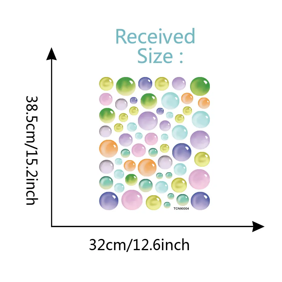 Разноцветное мыло пузыри настенные наклейки Современные для детской комнаты