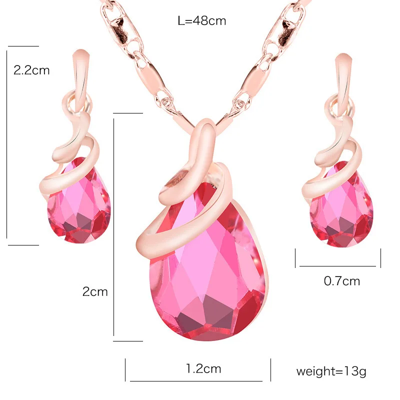 Женское Ожерелье для ушей и ногтей декоративный костюм серьги из розового золота