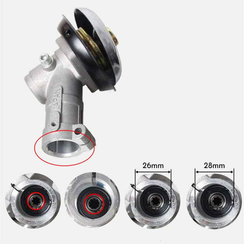 Сменный 26/28 мм Диаметр ручная газонокосилка работающая на Шестерни коробка
