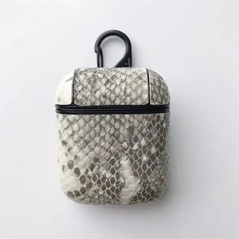 121B Чехол для Airpods 2 1 чехол принт змеиной кожи крокодиловая кожа чехол для Apple Airpods 2 1 чехол аксессуары коробка для наушников Coque - Цвет: 121B