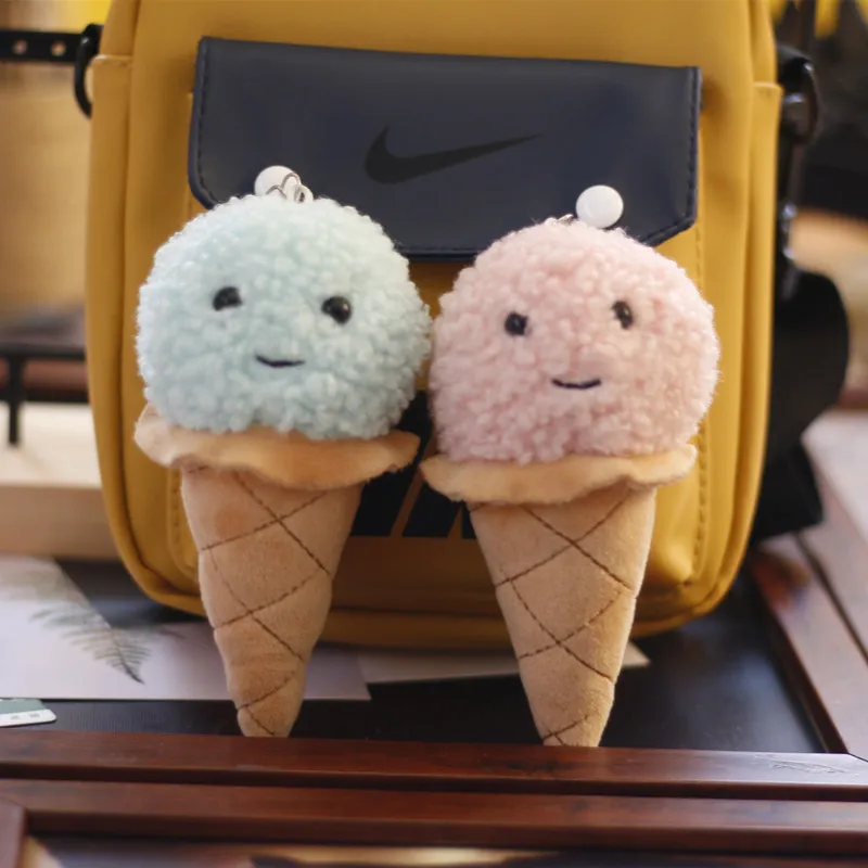 Новый милашный креативный кулон "Сладкое мороженое" очень прекрасная плюшевая качественная цепочка Успокаивающая кукла на Рождество интересный подарок.
