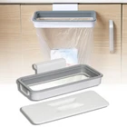 Портативный пластиковый подвесной мешок для мусора, кухонная стеллаж для хранения вещей, крючок для мочалки, сухая полка, держатель, кухонный Органайзер