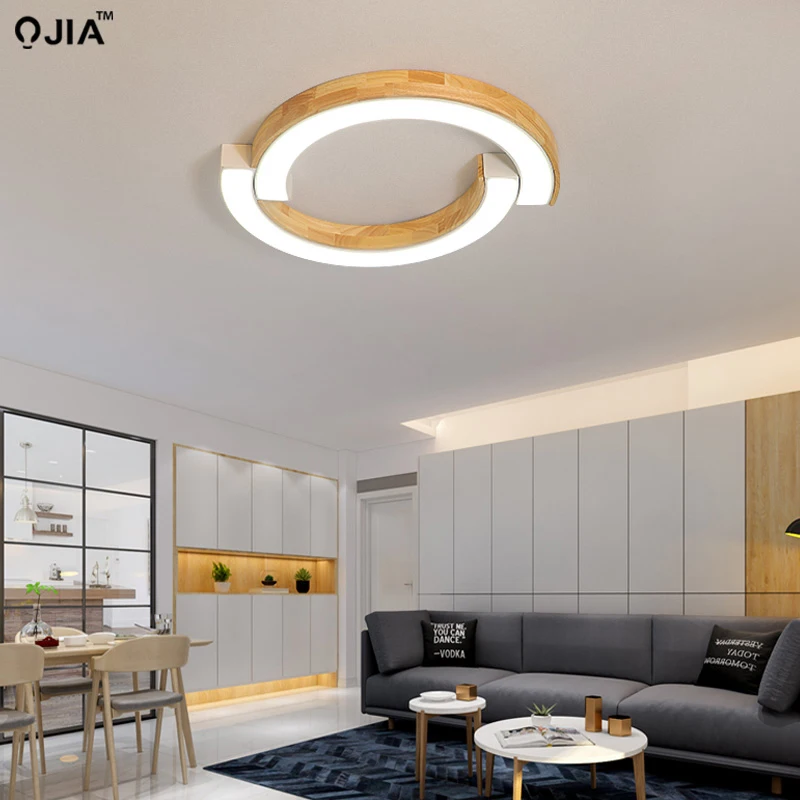 

New Remote Control LED Ceiling Lights Decorative Ceiling Lamps Panels For Living Room Bedroom Corridor Luminaire Round Shape