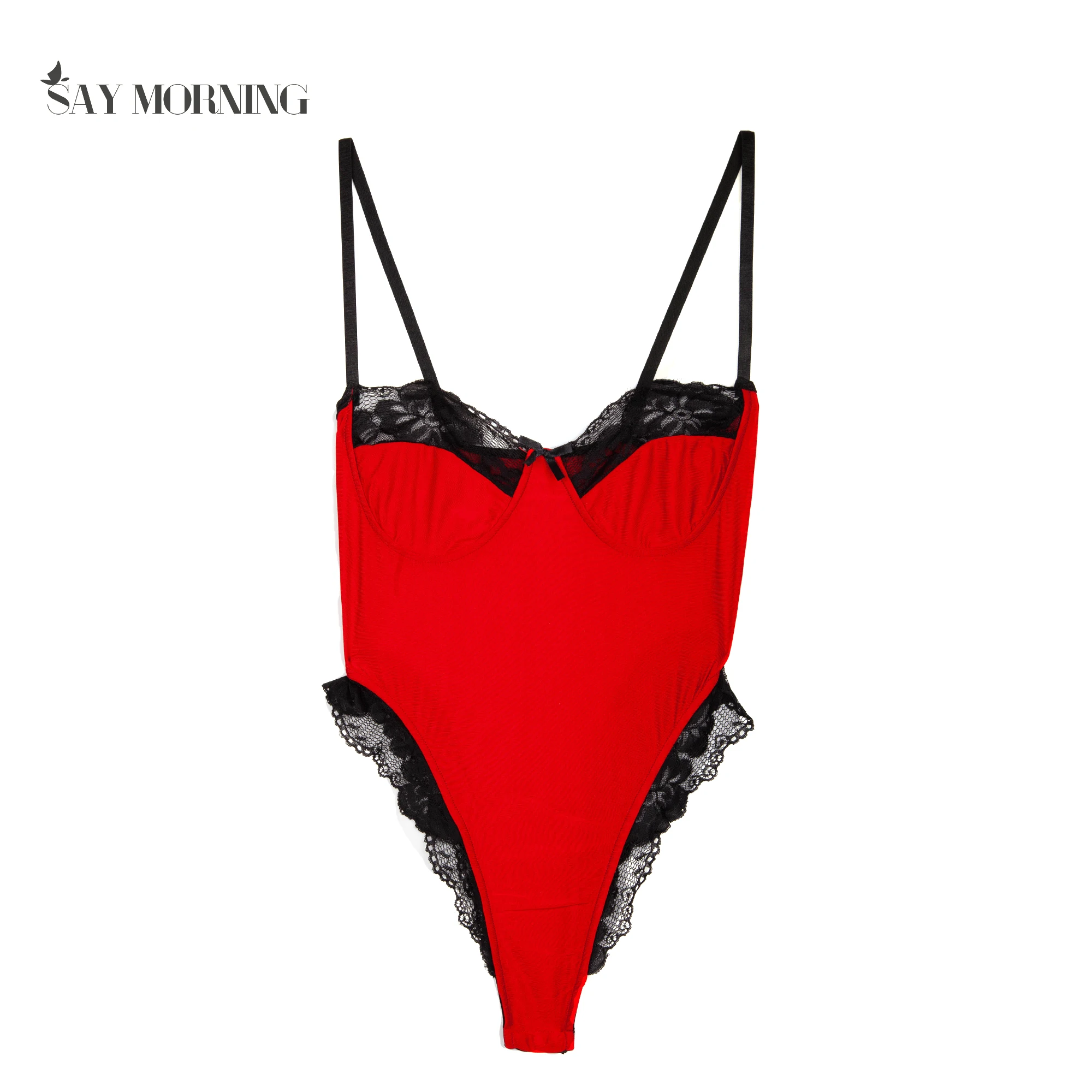 SAY MORNING Сексуальное Кружевное боди высокого качества комфортное дышащее