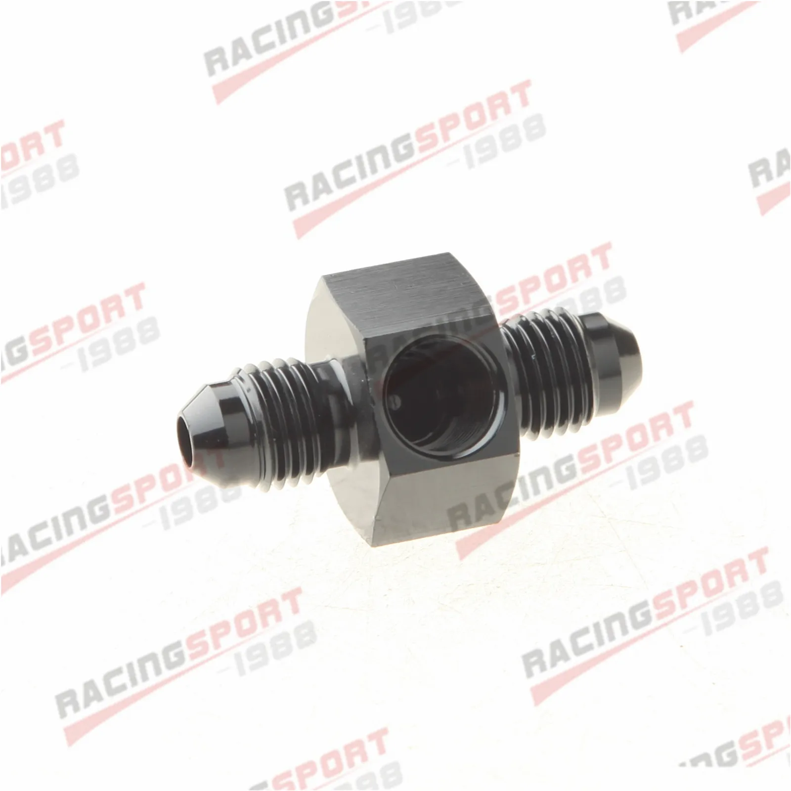 

ADLERSPEED AN-4 To AN4 Male Fuel Pressure Gauge Fitting Adapter 1/8" NPT Black