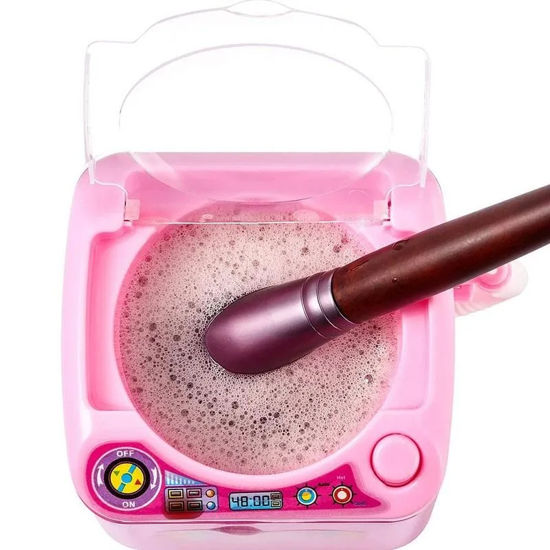 Washing Machine Toy Automatic Make Up Brush Washer Makeup Brush Cleaning Tool Realistic Miniature Roller Washing Machine Gifts