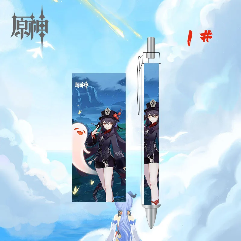 Шариковая ручка для косплея Game Genshin Impact масляная автоматическая периферическая