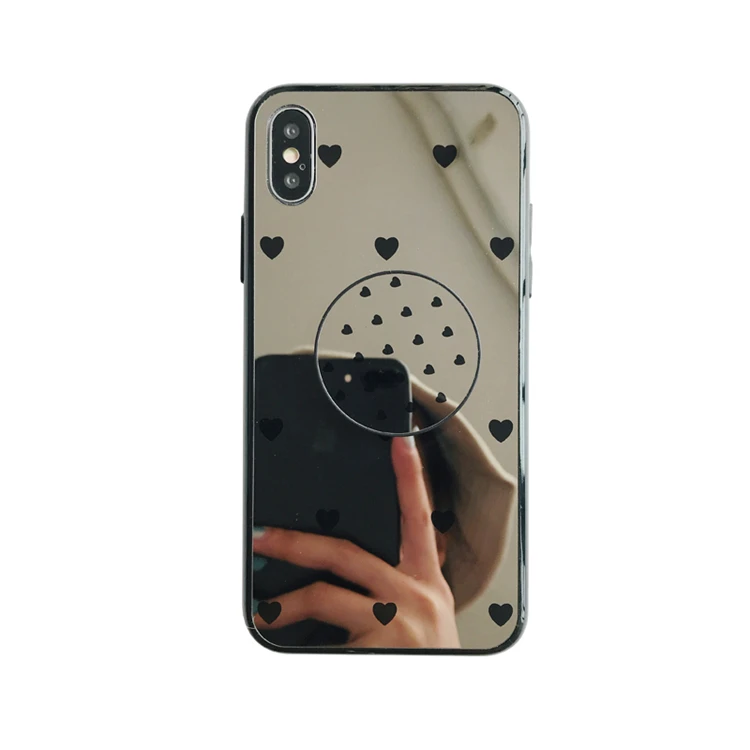 Крутая гладкая винно-красная зеркальная задняя крышка для iPhone 11pro Max X 6 6S 7 8 Plus пары Мягкий ТПУ чехол для телефона Fundas сумка - Цвет: Серый