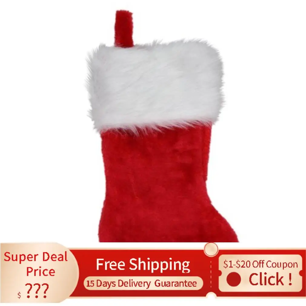 

Украшения, подвеска на рождественскую елку, рождественские носки, симпатичная тканевая сумка, новогодний подарок, пакеты для конфет, Рождес...