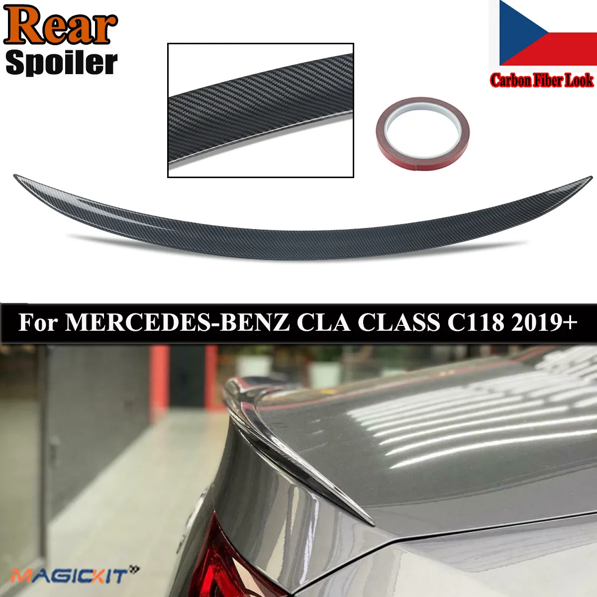 

Задний спойлер MagicKit для Mercedes CLA C118 W118 Coupe 2019 + AMG
