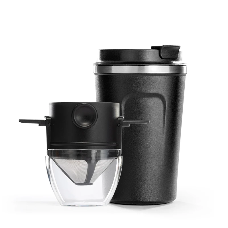 

New Portable 380ml coffee cup Hand-made coffee set Coffee filter without filter paper brewing filter Coffee mug Drip coffee