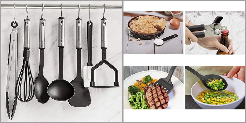 Нейлоновая кухонная утварь 40 шт. нейлоновая ручка набор кухонных