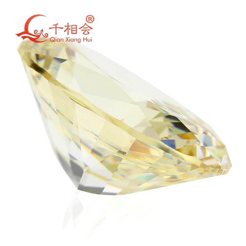 Овальная форма MN желтовато-белый цвет для кубического циркония россыпью CZ камень