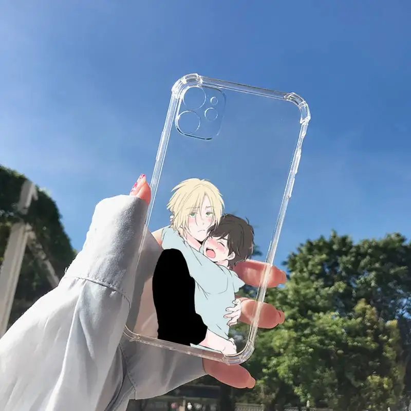 

Banana Fish Phone Case Transparent for Clear iPhone 11 12 8 7 6 6S XS MAX Plus X 5S SE 2020 XR mini pro