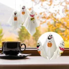 Подвесные Мини-открытки для торта, 3 шт., в виде тыквы, для Хэллоуина, украшение призрак