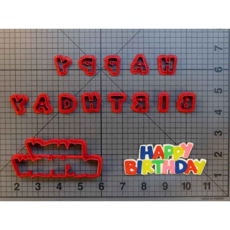 Письмо с днем рождения шрифт трафареты для украшения пирожных нарезки печенья в