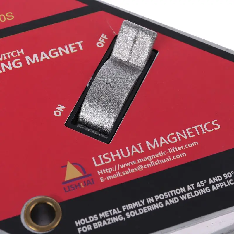

Wm1-4590S Strong Single Switch Neodymium Welding Magnet Holder On/Off Switch Magnetic Clamp Small Size 45 /90 degree Angles