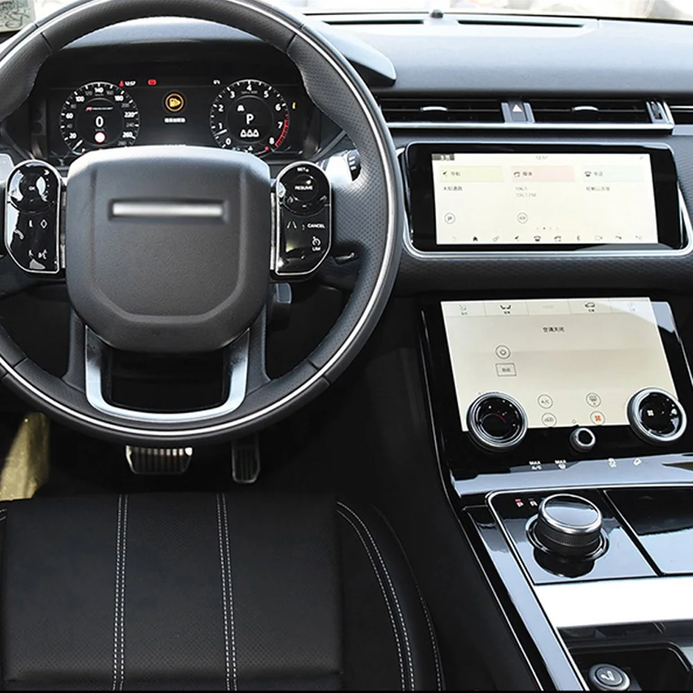 Для Land Rover Range Rover Velar- Автомобильный руль центральная консоль Шестерня пленка центральный AC навигационный протектор ТПУ пленка