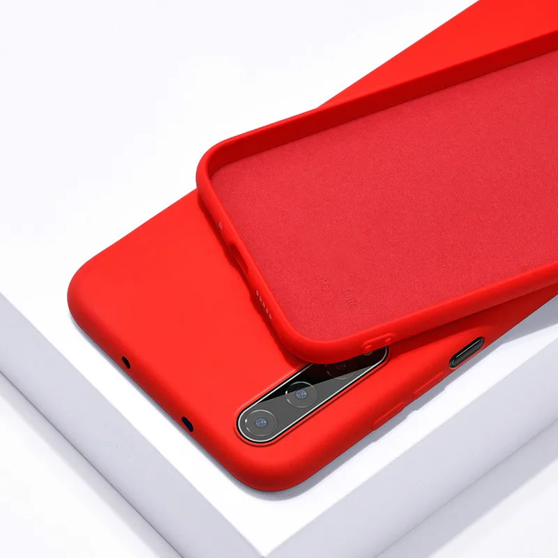 Red Чехол Teppka для huawei Nova 5 T, жидкий силиконовый чехол для телефона, Мягкий ТПУ, детский Кожаный противоударный чехол для huawei Nova5T Coques - Цвет: Red