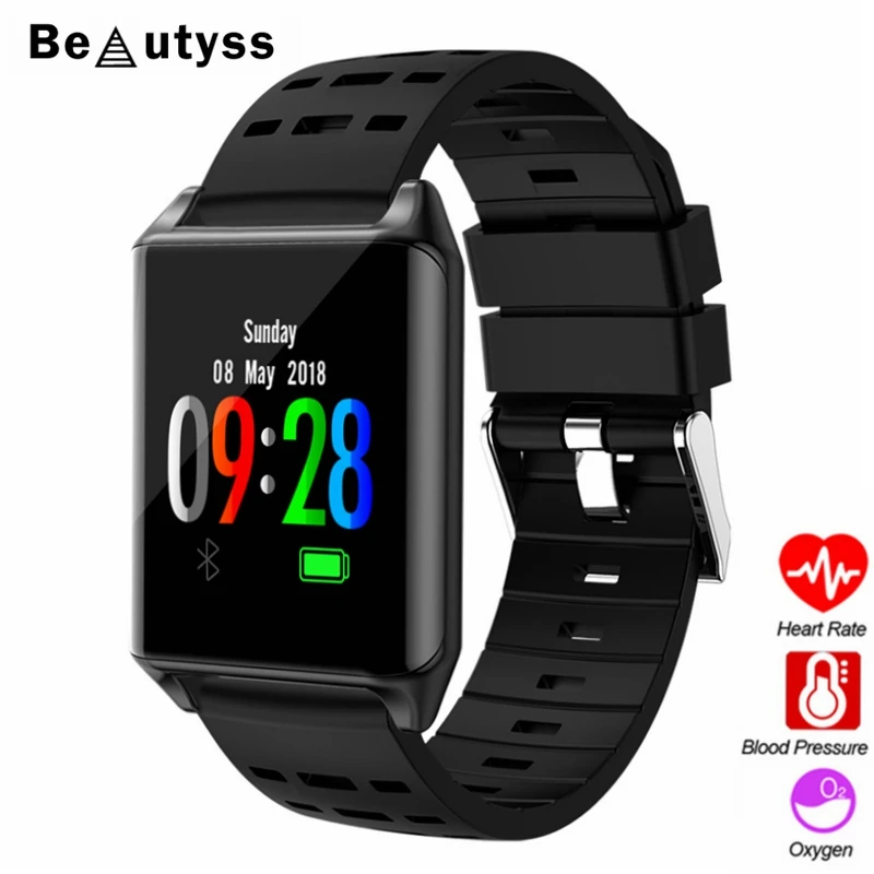 Смарт часы мужские IP67 водонепроницаемые amazfit bip сердечного ритма Bluetooth спортивные
