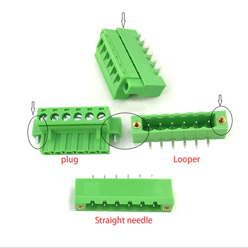 

2EDGWB-5.08-2P3P4P5P6P7P8P10P,Wall terminal, pluggable terminal pluggable terminal block 2EDGKM Screw with fixed ear plug