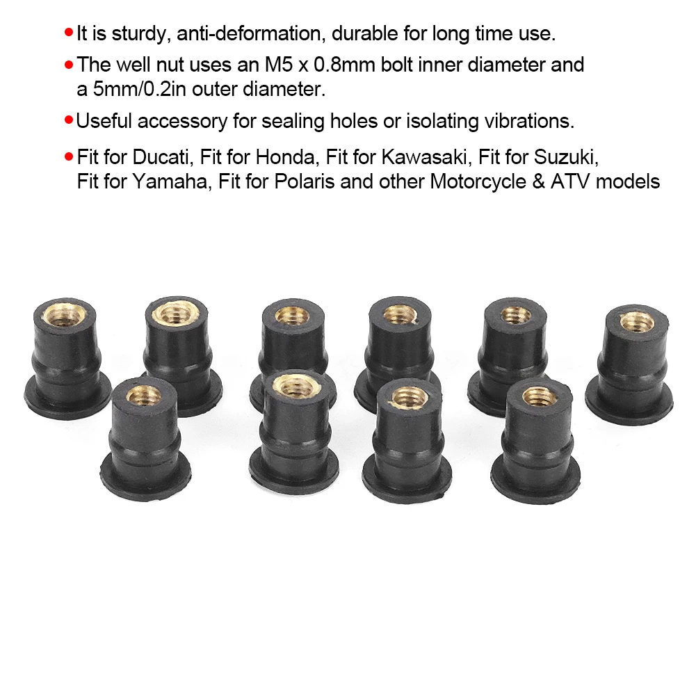 10 шт. гайки для лобового стекла 5 мм | Автомобили и мотоциклы