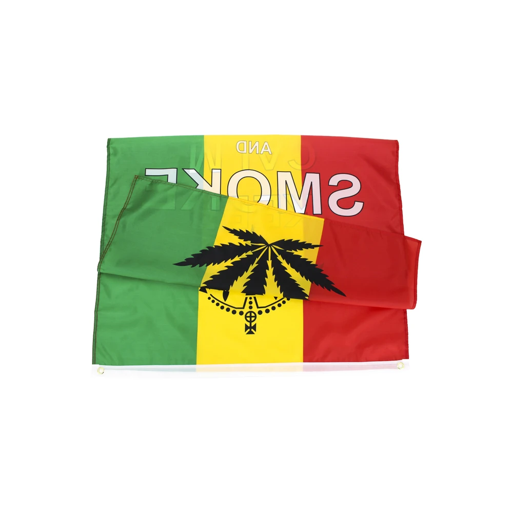 3Jflag 90X150cm с надписью Keep Calm And Smoke лист раста регги Ямайка флажок пользовательский