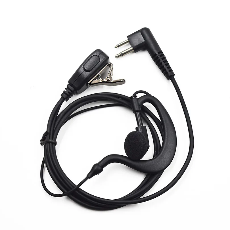 Surveillance Clip Ear Earpiece Headset PTT Mic for Motorola Walkie Talkie Ham Radio CP180 CP185 CP040 EP450 DP1400 GP2000