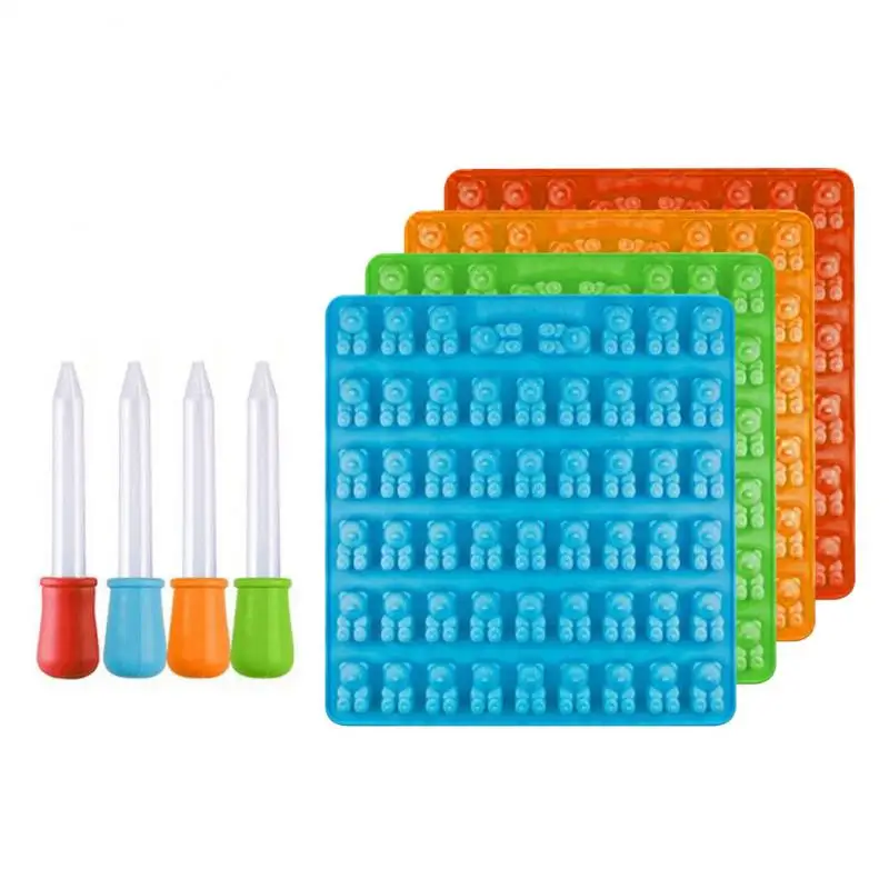 1 шт. многоразовые мультфильм силиконовая форма Медведь легко чистить шоколадные