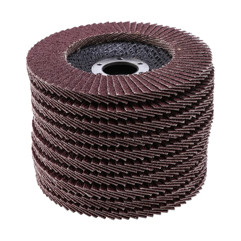 

10 Pcs Flap Discs 4x5/8 Inch Grinding Wheel for Angle Grinder Sanding Discs/Auto Body Flap Disc Sanding Grinding Wheel