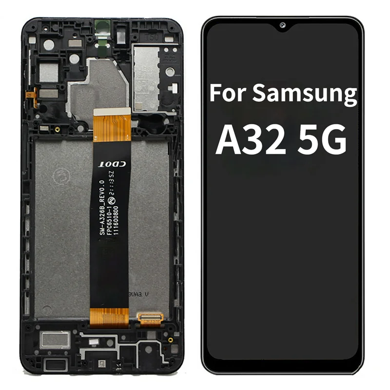 Pantalla LCD para tel&eacute;fono m&oacute;vil Samsung, digitalizador de pantalla t&aacute;ctil SM-A326B, pieza de repuesto de SM-A32, para Samsung Galaxy A32 5g A326, SM-A326-1