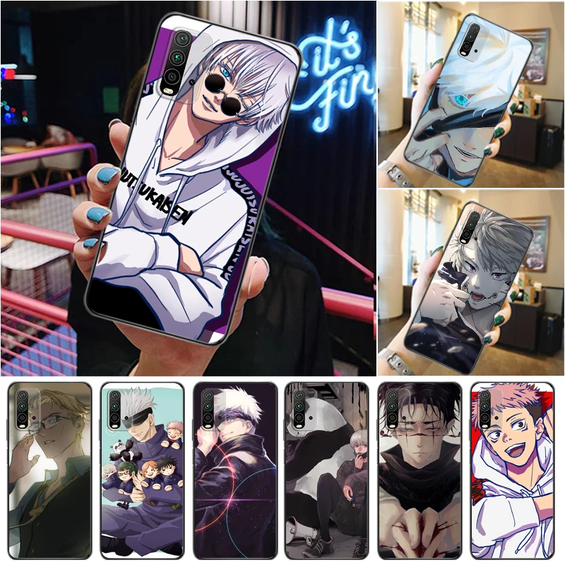 

Jujutsu Kaisen Satoru Gojo Fushiguro Megumi Sukuna Yuji Itadori Phone Case For Xiaomi Redmi 9 9T 9A Pro Coque Funda Back Cover