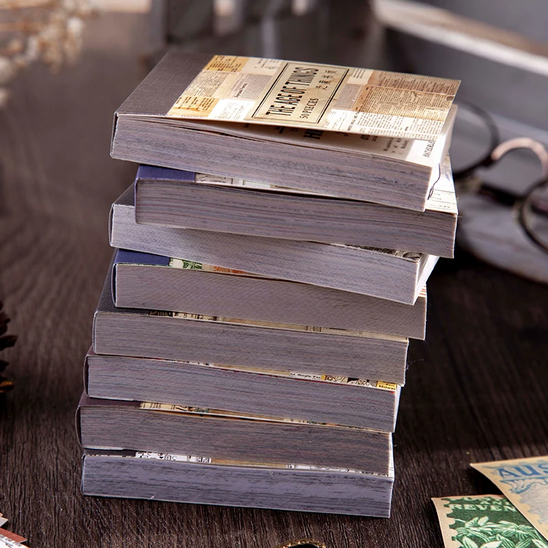 

50pcs/lot Vintage Sticker Set Mini Retro Labels Plant Diy Decorative Stickers book Planner Diary Album Scrapbooking material