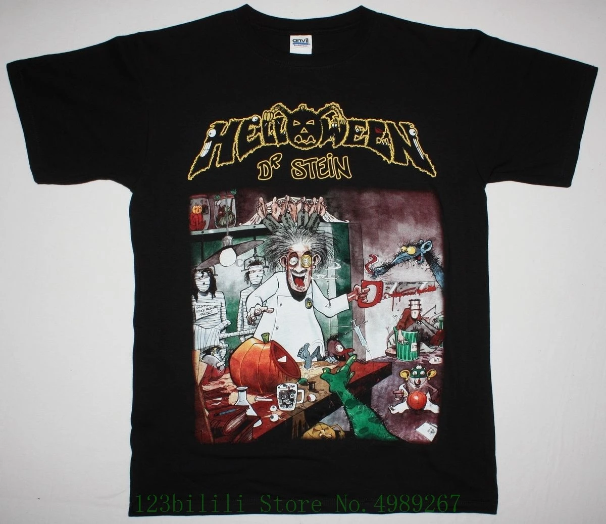 Helloween Dr.stein88 гамма-рей Masterplan железный спаситель рейдж новая черная футболка