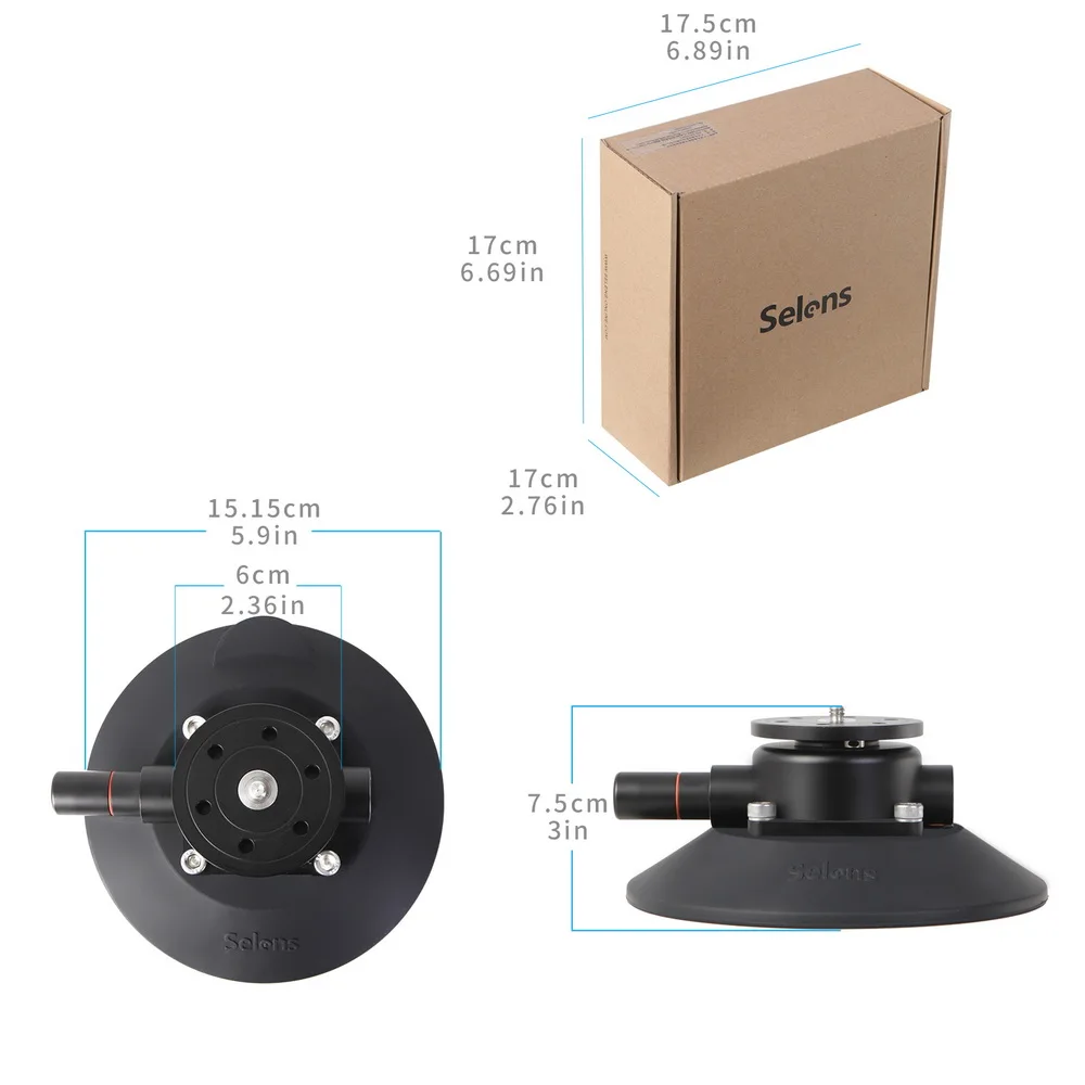 

Car Window Glass Bracket Sucker Mount for Go Pro 9 8 7 6 5 SJCAM Xiaomi SOOCOO Eken 360 Suction Cup Holder for Gopro Sports Cam