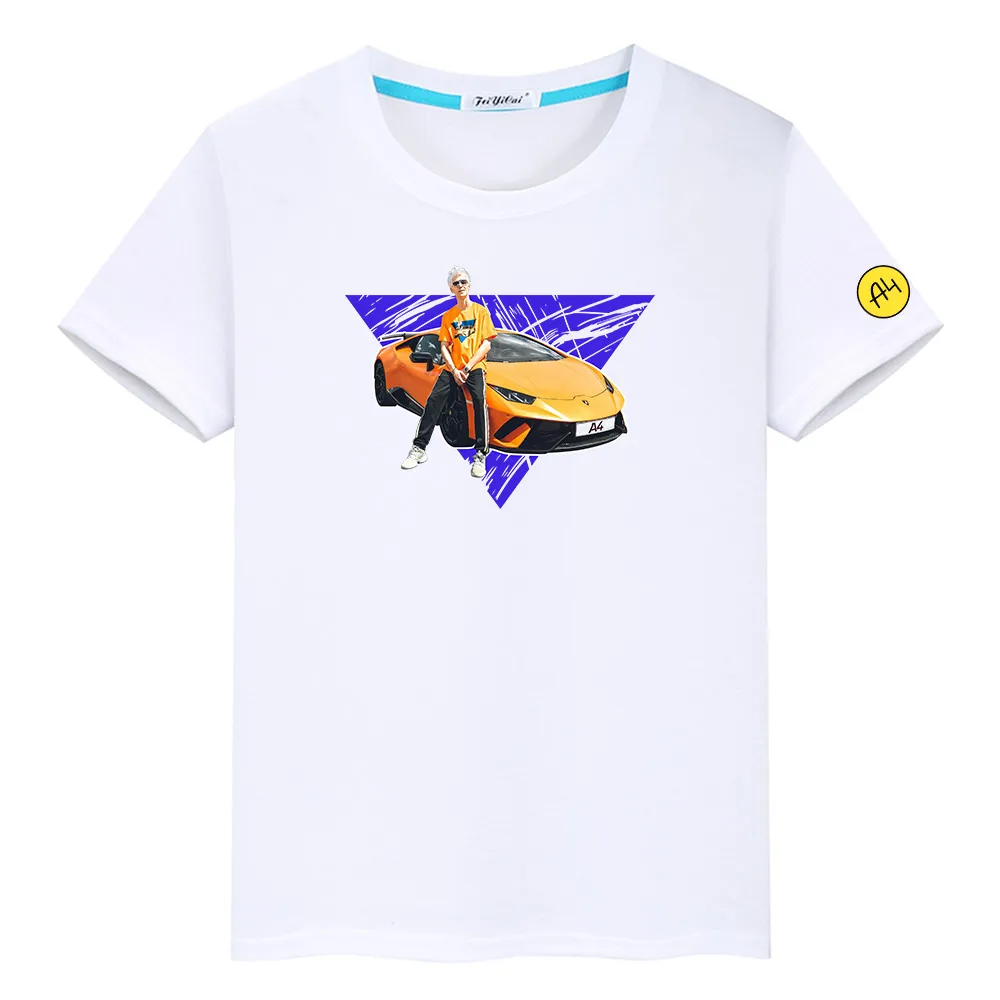 Новинка 2021 Детская футболка Sumemr A4 Merch для мальчиков и девочек с коротким рукавом