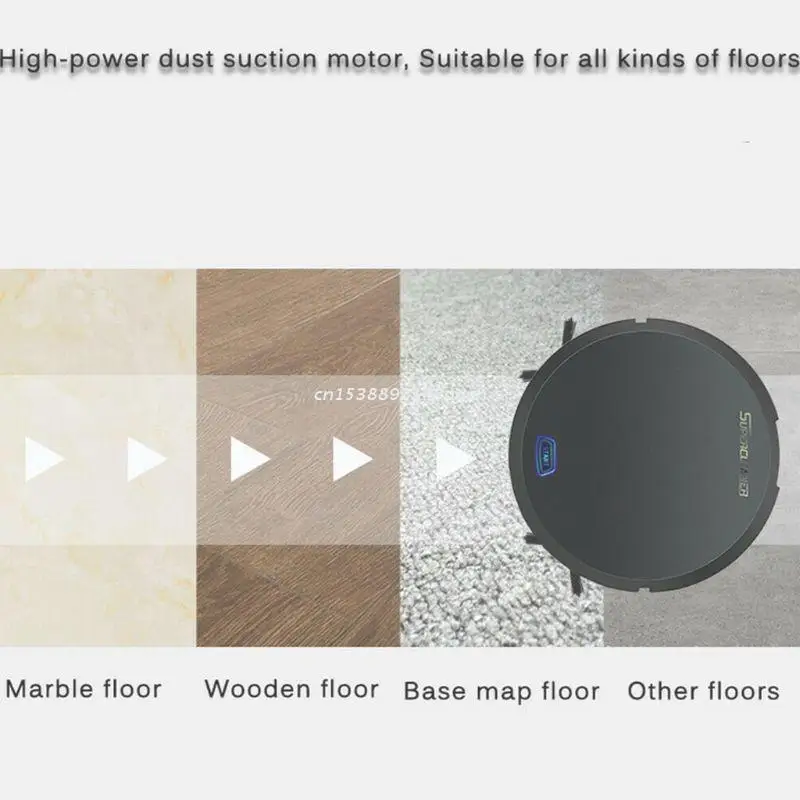 

New USB Rechargeable Smart Automatic Floor Dust Dirt Sweeping Robot Vacuum Cleaner Sweeper for Home Office Use Dropship