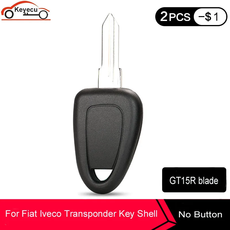 Запасной необработанный транспондер KEYECU 10 шт./лот корпус ключа зажигания с