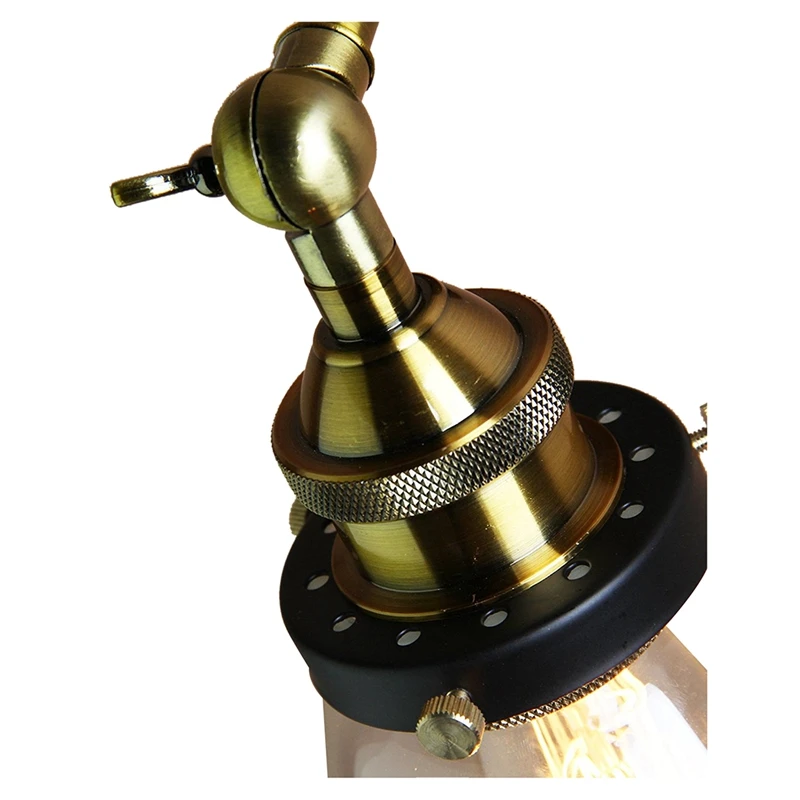 Промышленный светильник Эдисона 1 стеклянный абажур настенный для дома спальни