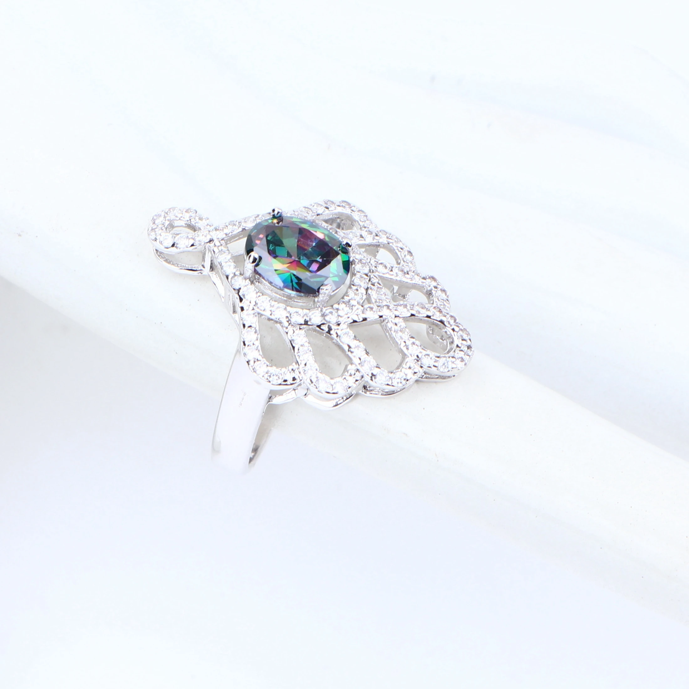 Серебряные ювелирные изделия 925 для невесты свадебный браслет искусственные