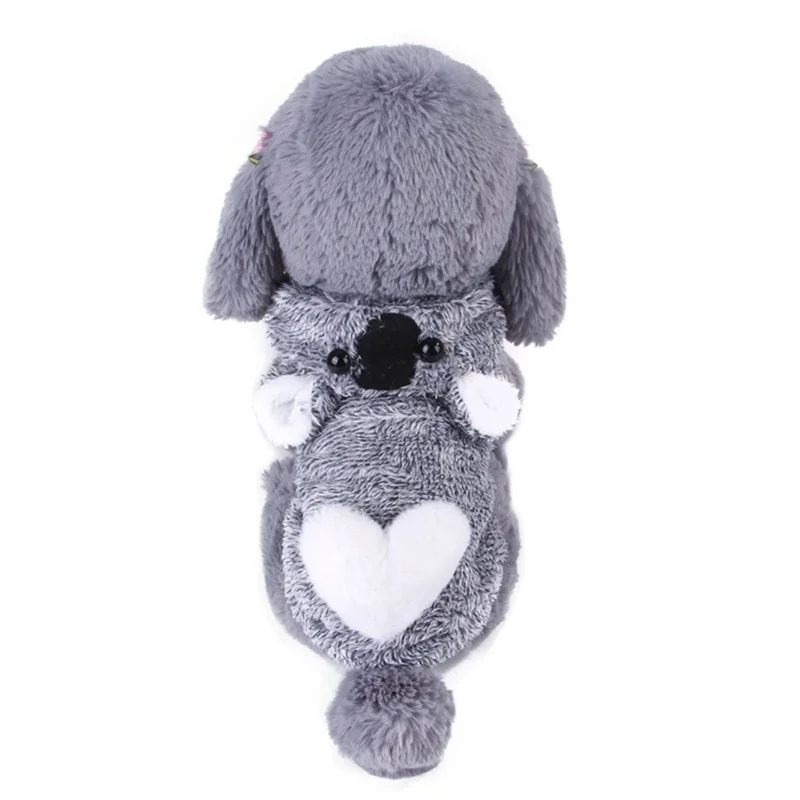 1 шт. Koala стильная теплая одежда для собак комбинезон щенка толстовка с капюшоном