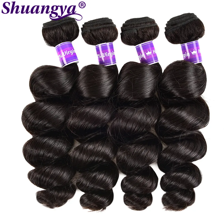 

Перуанские волнистые пряди 100% пряди человеческих волос для наращивания волос пакеты естественного цвета пряди свободная волна Волосы Remy д...