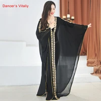 belly dance coat long sleeve robe practice clothes high end dancewear female temperament cloak performance clothing