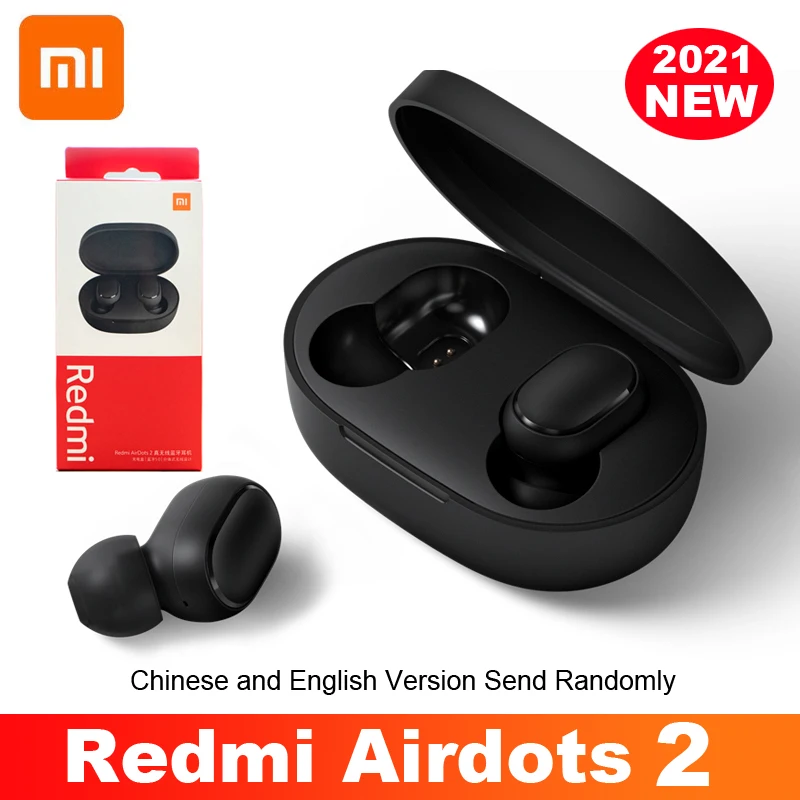 Original Xiaomi Airdots S Tws Redmi Airdots Pro 2 Earbuds Wireless Earphone Bluetooth 5.0 Gaming Headset With Mic Voice Control