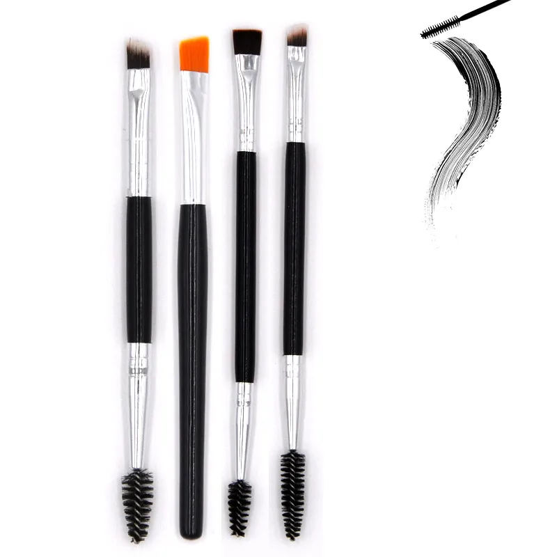 Абсолютно новая Двусторонняя многофункциональная кисть для бровей теней глаз